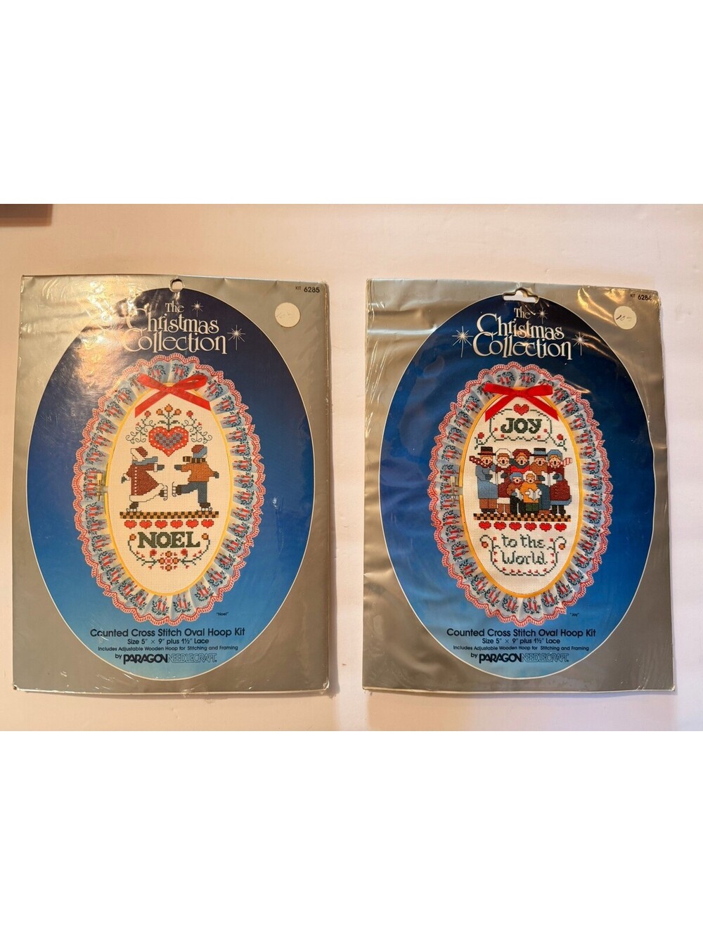 CHRISTMAS COLLECTION OVAL COUNTED CROSS STITCH KITS